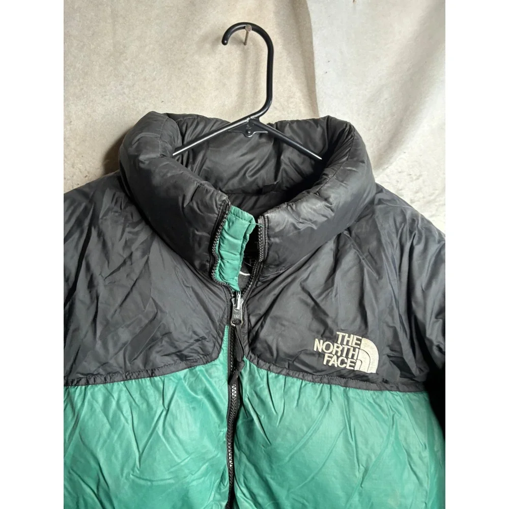 The North Face Nuptse 700 Down Puffer Jacket Green Black NF002YO Mens Xxl